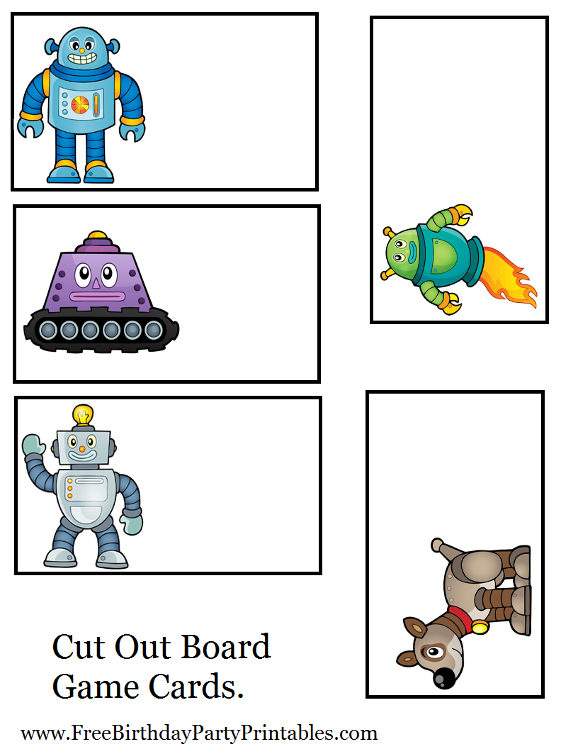 Free Robot Birthday Party Printables